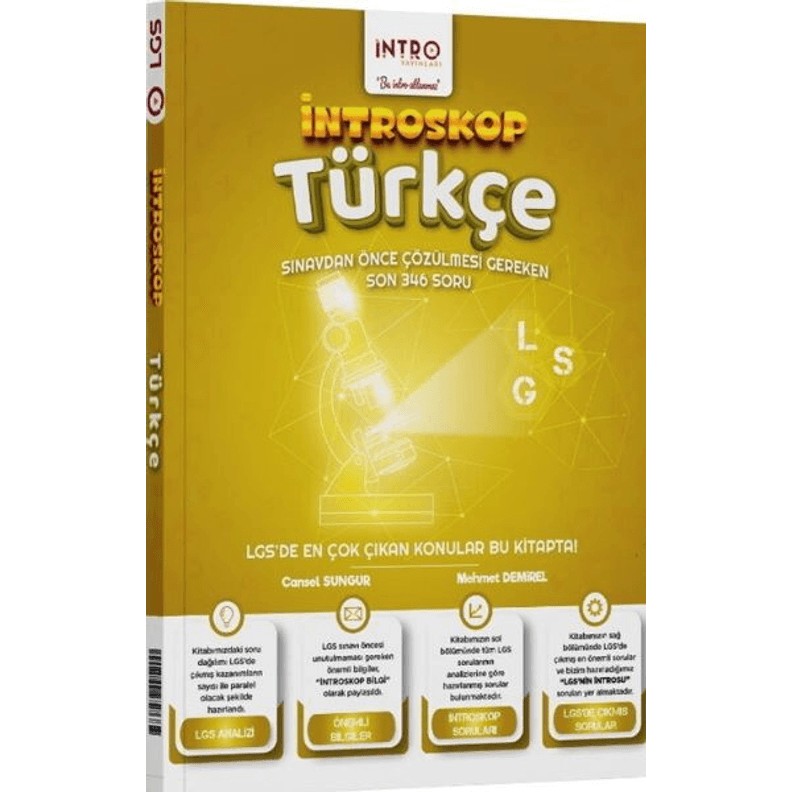 İntro Yayınları 8. Sınıf LGS Türkçe İntroskop Soru Bankası Diğer Fiyatı