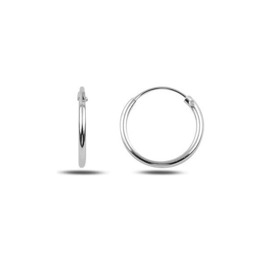 Inure Jewelry 925 Ayar Gümüş 12 Mm Sade Halka Küpe Gümüş Küpe Fiyatı