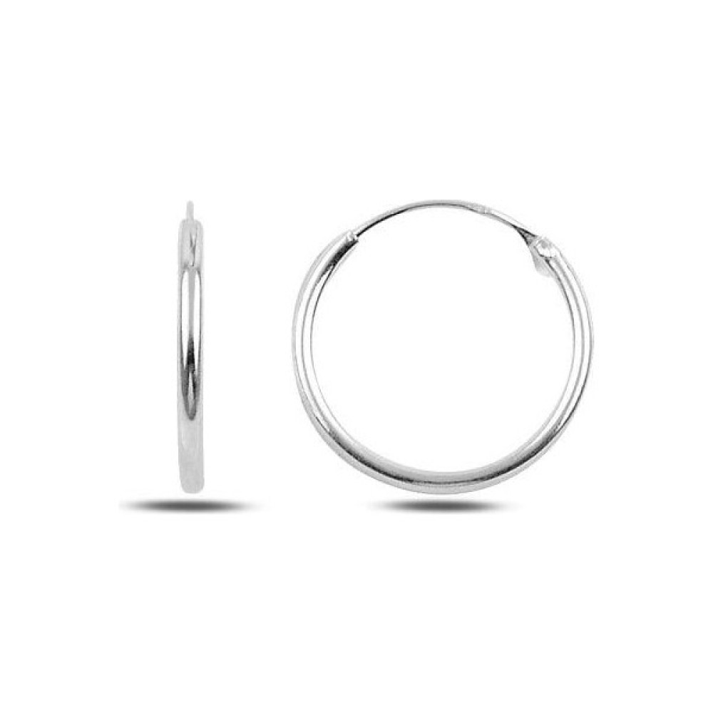 Inure Jewelry 925 Ayar Gümüş 16 Mm Sade Halka Küpe Gümüş Küpe Fiyatı