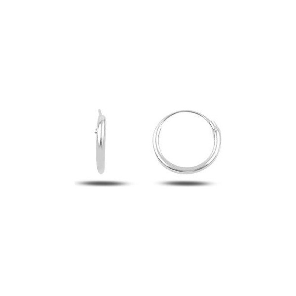 Inure Jewelry 925 Ayar Gümüş 8 Mm Sade Halka Küpe Gümüş Küpe Fiyatı