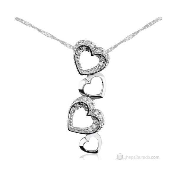Inure Jewelry Inure Jewelry Zirkon Taşlı Aşk Yolu Gümüş Kolye Gümüş Kolye Fiyatı
