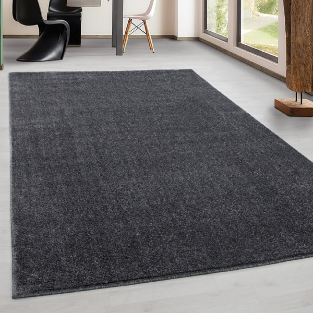 Invictex Düz Gri Renkli Modern Desenli 8 mm Makine Dokuma Halısı - 80 x 300 cm Salon Halısı Fiyatı