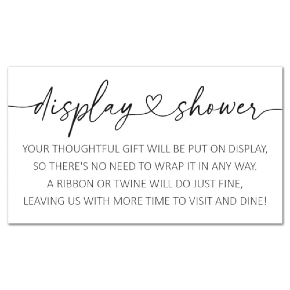 InvitationHouse Display Shower Enclosure Insert Cards - 48 Cards