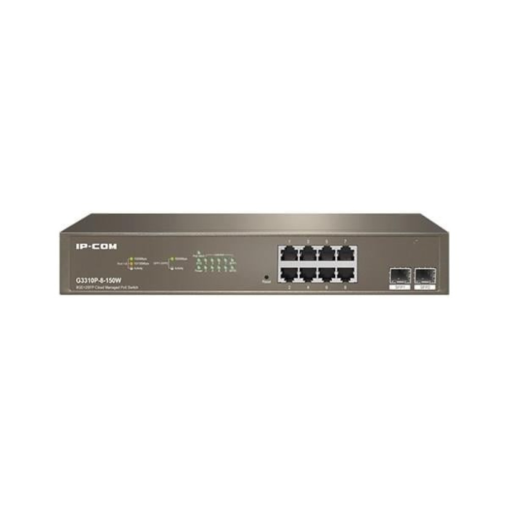 Ip-Com 8port IP-G3310P-8-150W Gıgabıt 2-Sfp 150W Full Poe Yönetilebilir Rack Mount Switch Oto Boyaları Fiyatı