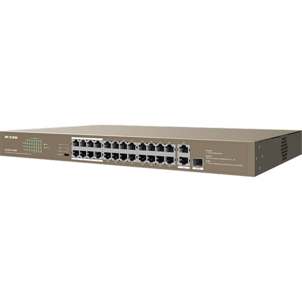 Ip-Com F1126P-24-410W 24 Port 10/100 + 2 Port Gigabit 1sfp 10/100/1000 Yönetilemez 24 Port Poe Switch Oto Boyaları Fiyatı