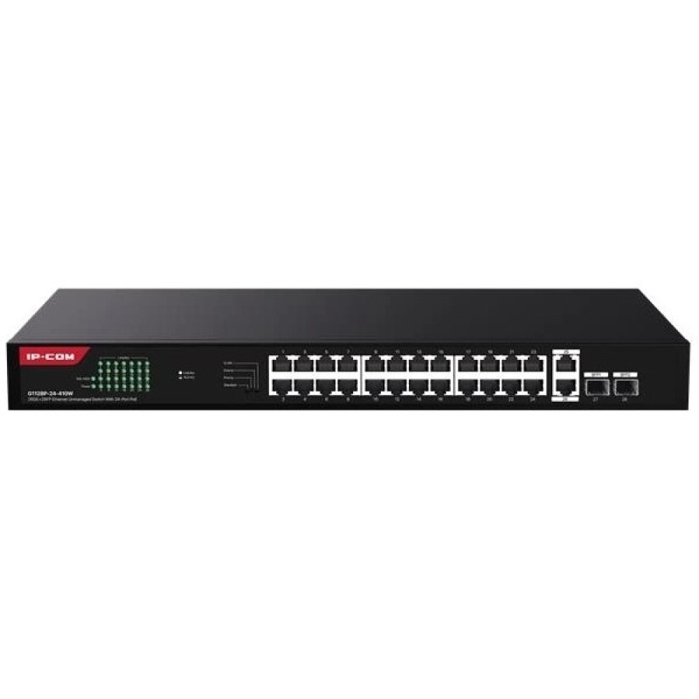 Ip-Com G1128-24-410W 24 Port Gıgabıt +2xgb RJ45/SFP Uplınk 370W Poe Rackmount Swıtch Oto Boyaları Fiyatı