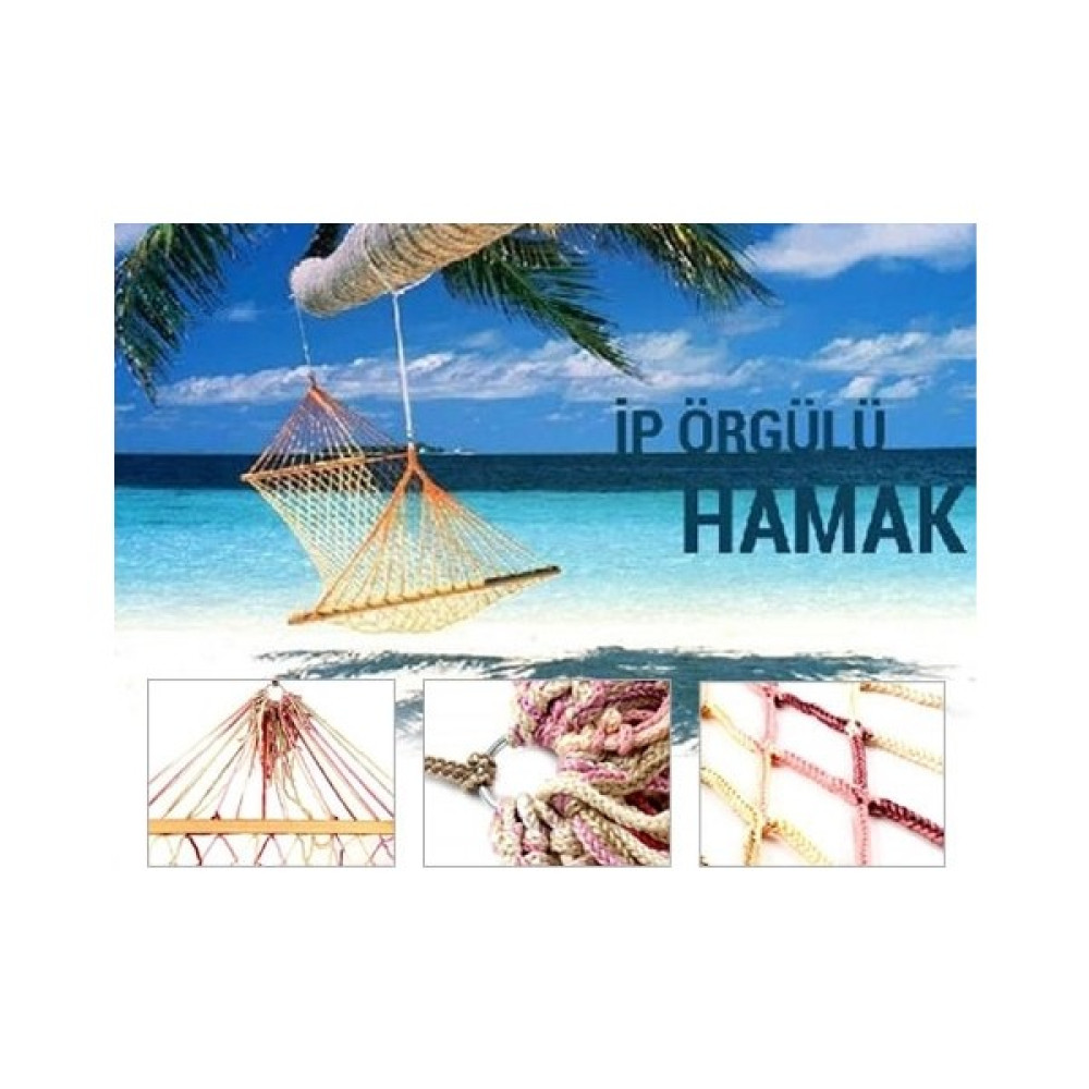 Ip Örgülü Ahşap Hamak Hamak Fiyatı