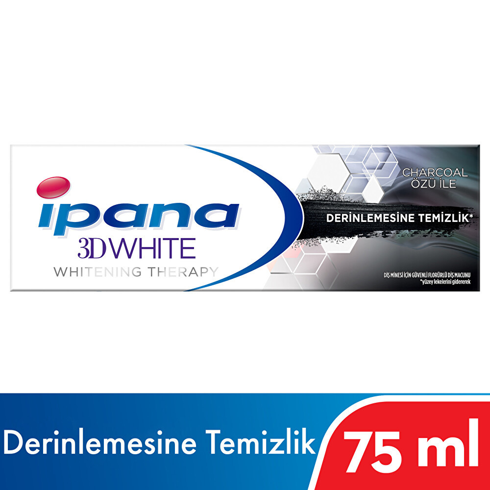 İpana 3D White Derinlemesine Temizlik Charcoal Özü Diş Macunu 75ml Diş Macunları Fiyatı