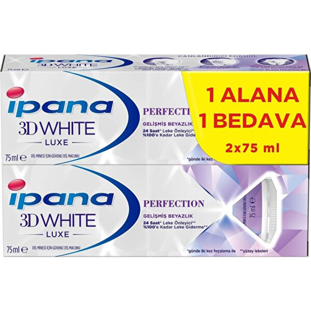 Ipana 3d White Luxe Beyazlatıcı Etkili Diş Macunu 2x75 Ml - 1 Diş Macunları Fiyatı