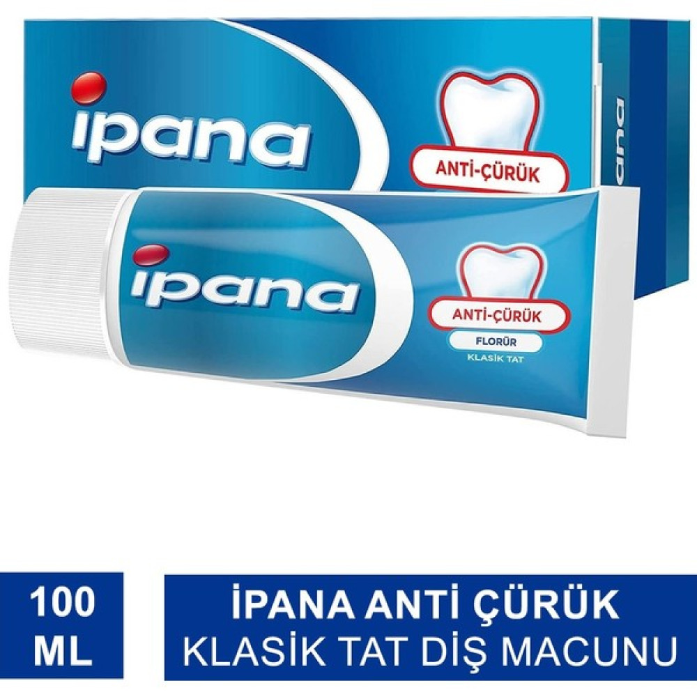 Ipana Anti Çürük Klasik Tat Diş Macunu 100 ml Diş Macunları Fiyatı
