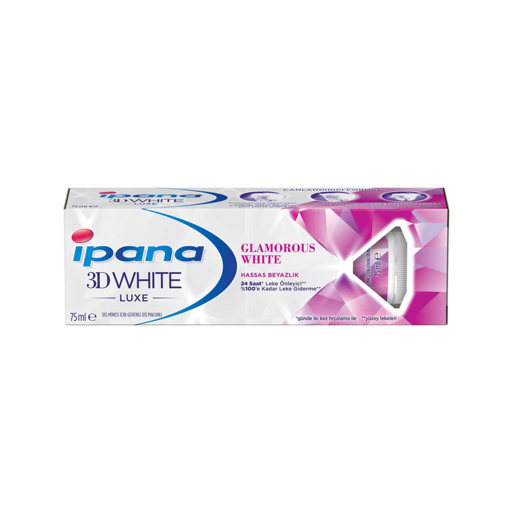 İpana Diş Macunu 75 ml 3D White Luxe Glamorous White Diş Macunları Fiyatı