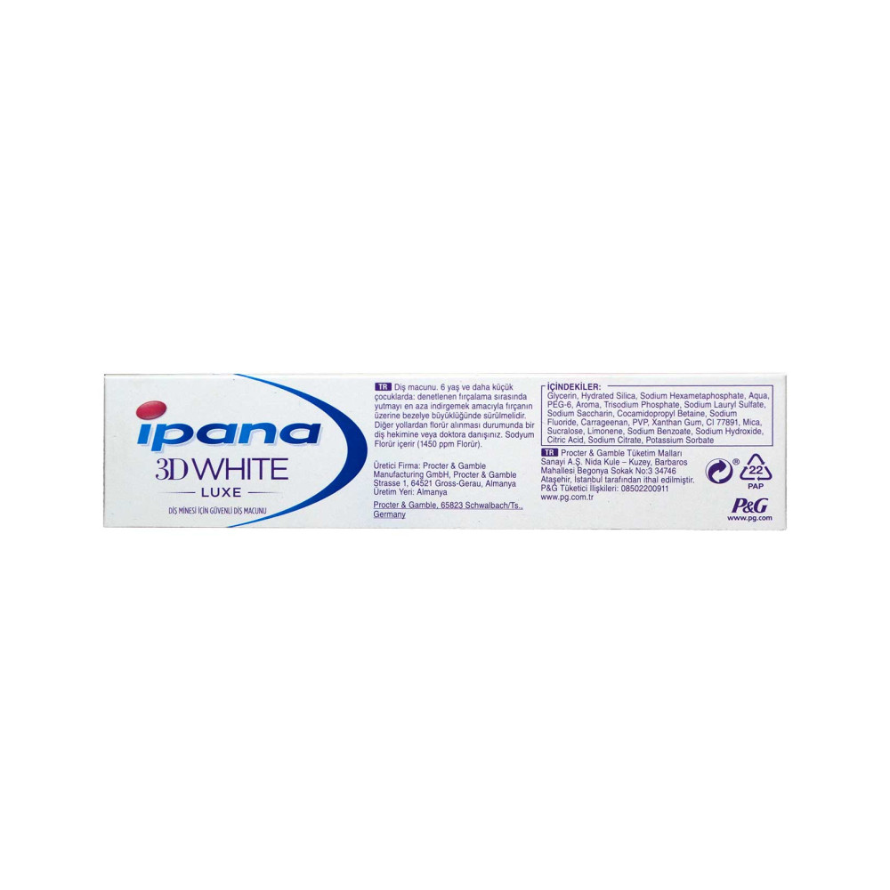 İpana Diş Macunu 75 ml 3D White Luxe Glamorous White