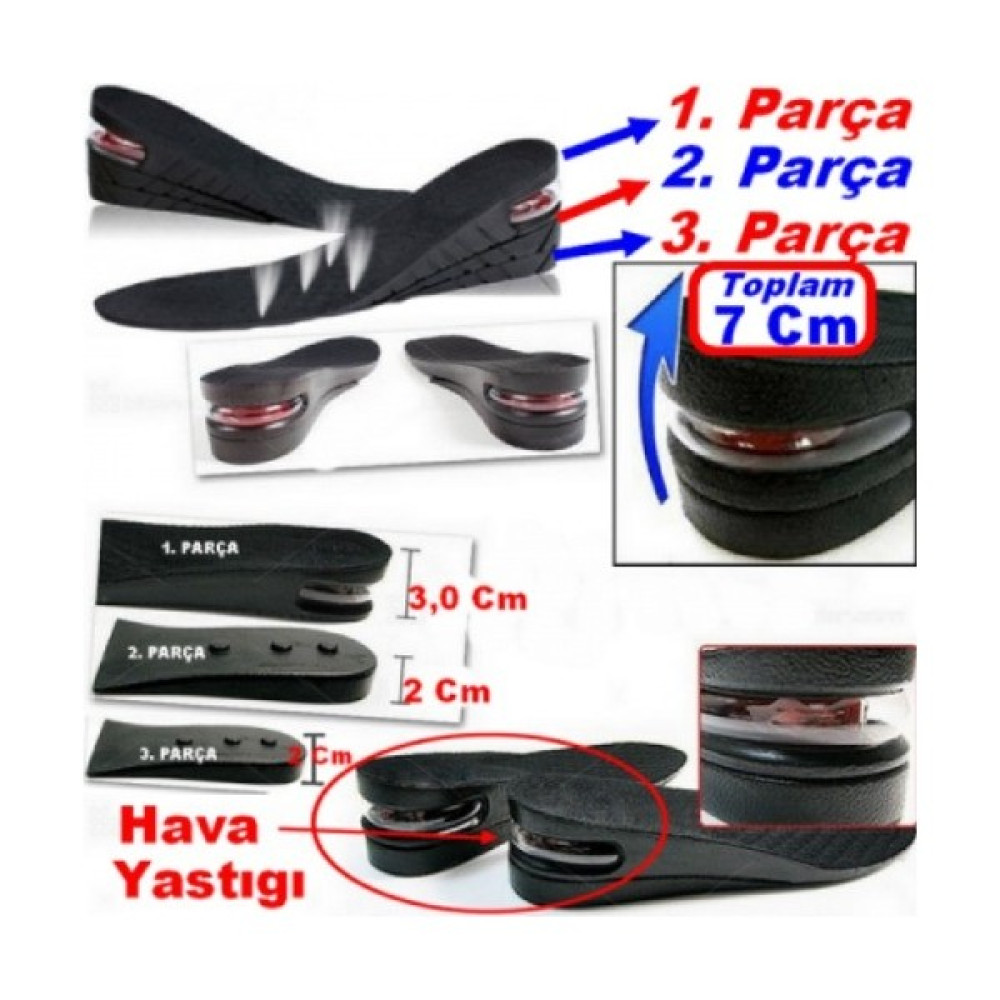 Ipek Arya Boy Uzatıcı Hava Yastıklı Tabanlık (7 Cm) Kadın Ayakkabıları Fiyatı