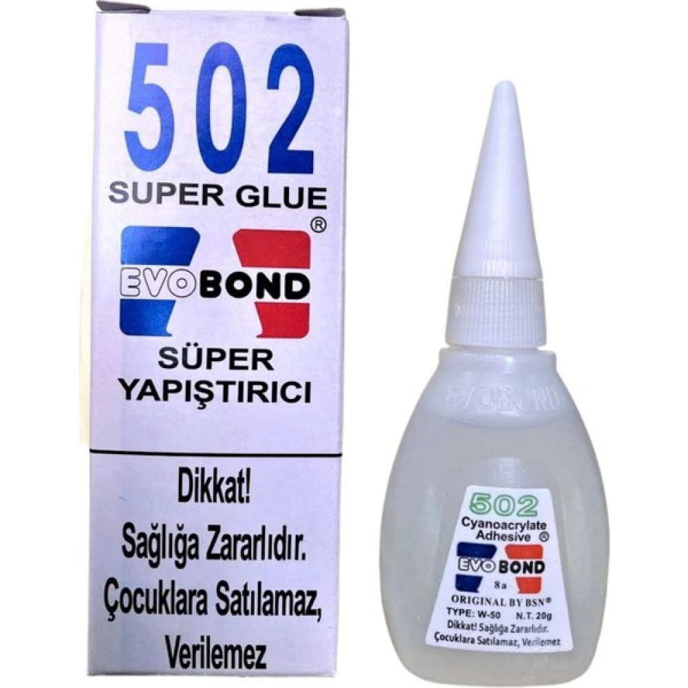 İpek Bazaar Evobond 502 Süper Hızlı Japon Yapıştırıcı 20 gr - 1 Adet Nalburiye & Hırdavat Fiyatı