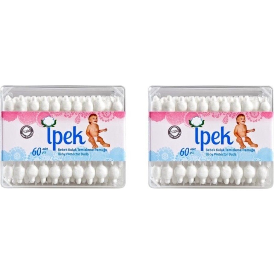 Ipek Bebek Kulak Temizleme Çubuğu 60'lı x 2 Adet Bebek Kulak Çubuğu Fiyatı