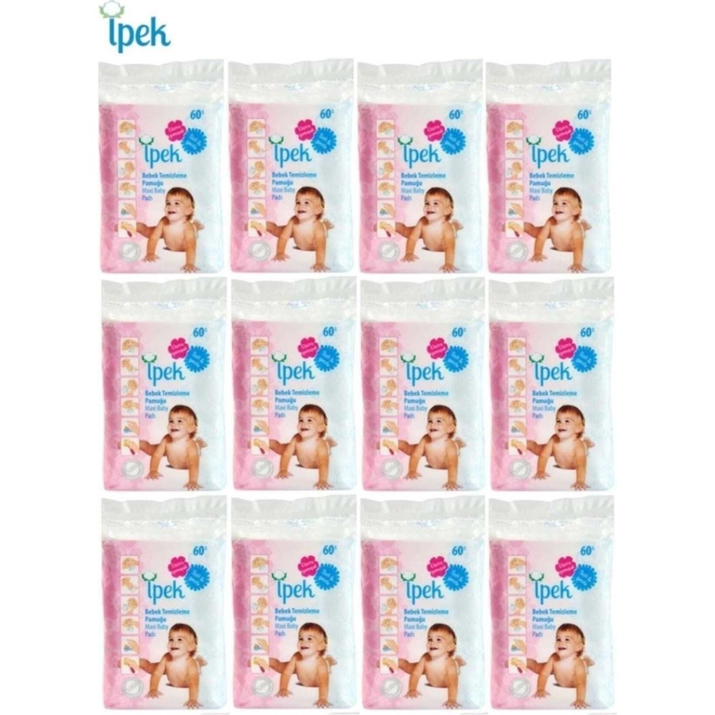 Ipek Bebek Temizleme Pamuğu 720 Adet (12PK*60) Bebek Kulak Çubuğu Fiyatı