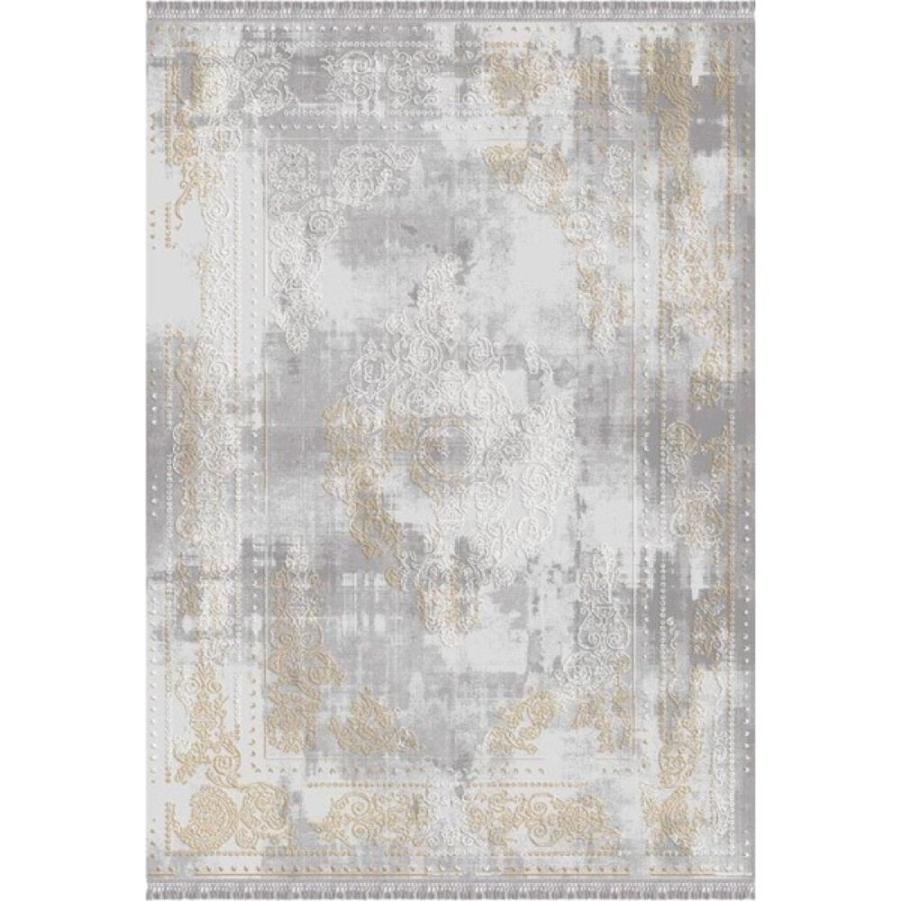 Ipek Halı Blossom 13405 Gri Gold Salon Halısı - 200 x 300 cm Salon Halısı Fiyatı