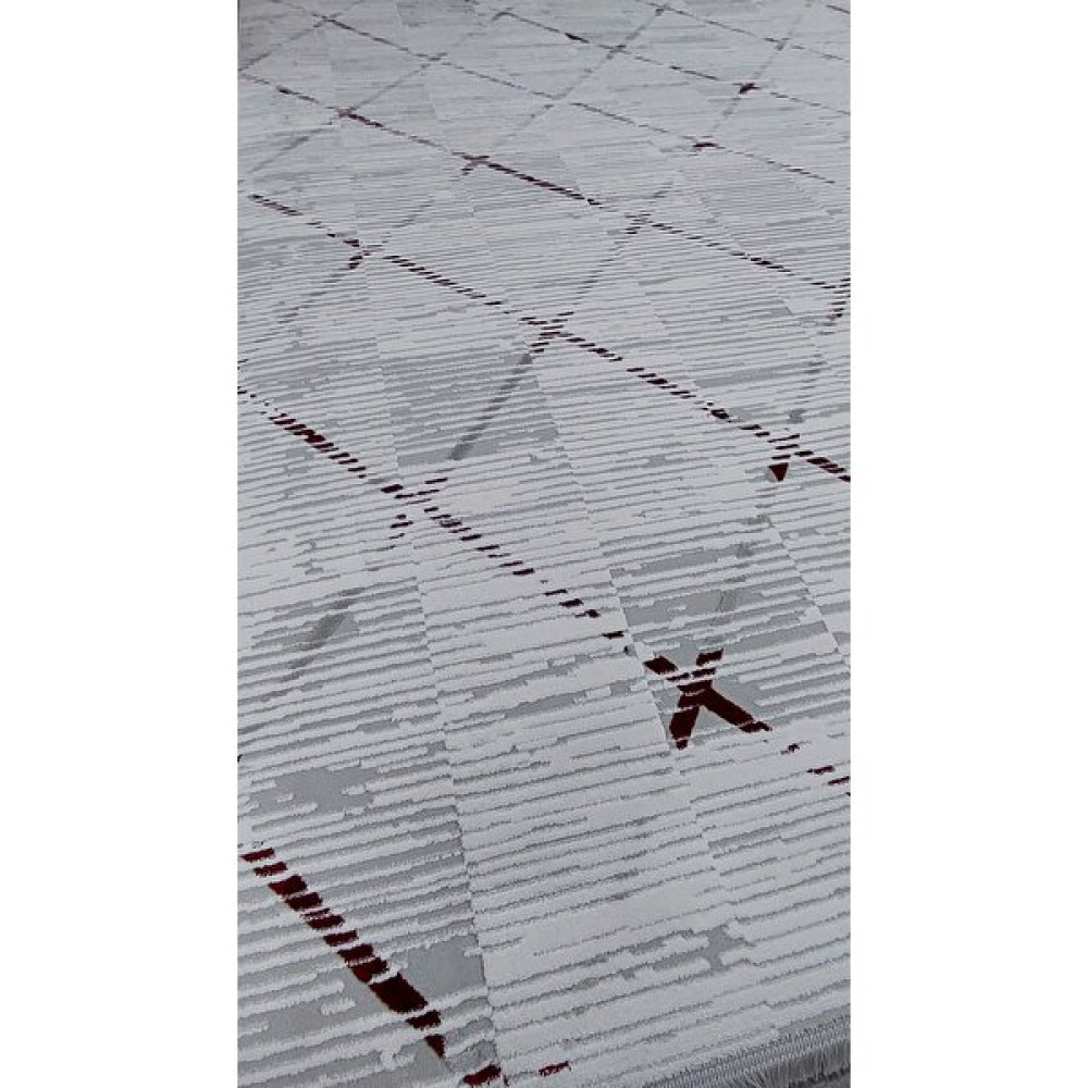 Ipek Halı Gaspara 14854 200X300(6M2) Akrilik(Yün) Dokuma Halı - Gri - Bordo - 200 x 300 cm Salon Halısı Fiyatı