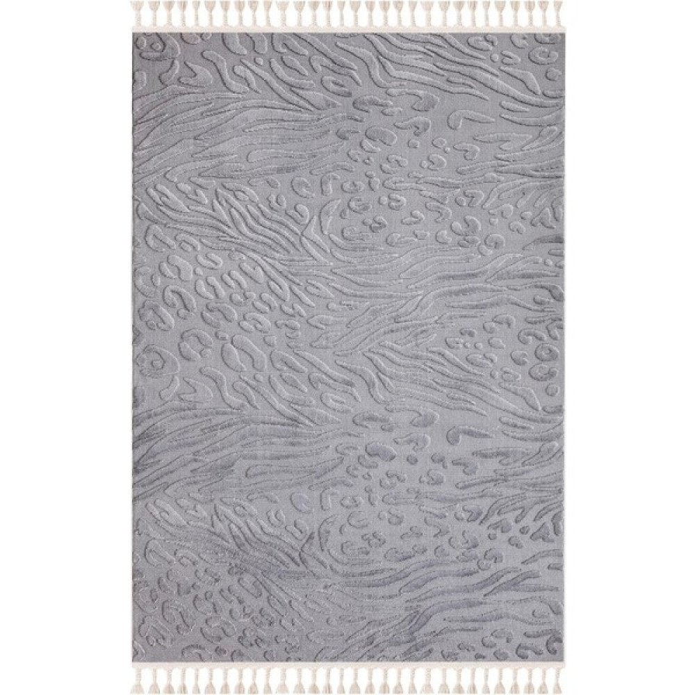 İpek Halı İpek Lux 11707 Salon, Mutfak, Iç ve Dış Mekan Loop Halı– İpek Mekik Hali - 160 x 230 cm - Gri Salon Halısı Fiyatı
