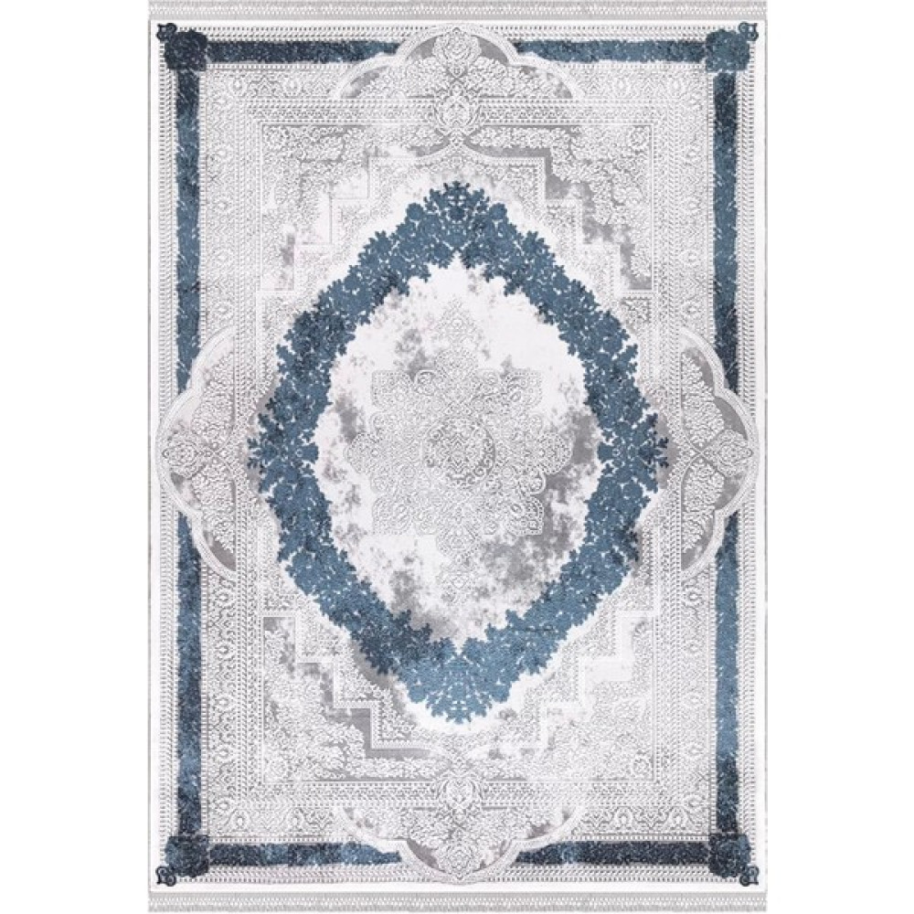 İpek Halı Ipek Mekik Halı Blossom 13624 Mavi Klasik Salon Halısı - 200 x 300 cm Salon Halısı Fiyatı