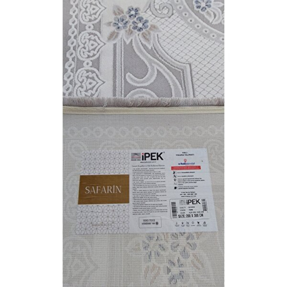 Ipek Halı Safarin 7629A 200X300(6M2)AKRİLİK(YÜN) Halı - 200 x 300 cm - Lacivert Salon Halısı Fiyatı