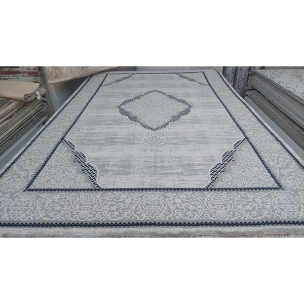 Ipek Halı Sardes 6933A 200X300(6M2) Akrili(Yün) Halı - 200 x 300 cm - Gri - Lacivert Salon Halısı Fiyatı