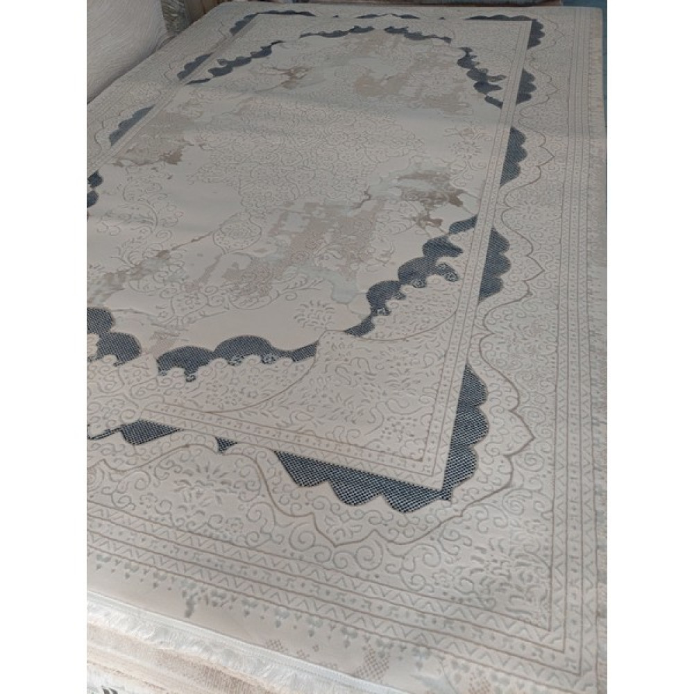 Ipek Halı Sihir 200X300(6M2) Poliyproplyne Ipliklerle Dokuma Halı - ​200 x 300 cm - Beyaz - Mavi Salon Halısı Fiyatı