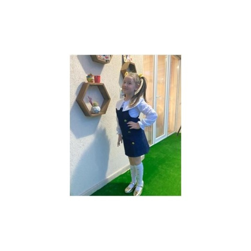İpek Kids Ipekkids Kız Çocuk Kot Salopet Poplin Gömlek Kız Çocuk Giyim Takımı Fiyatı