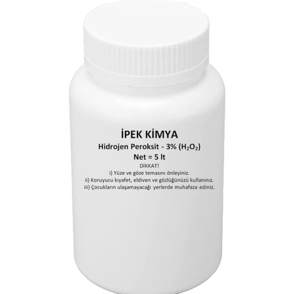 Ipek Kimya Hidrojen Peroksit|(%3)|5 Lt - 5 LT Nalburiye & Hırdavat Fiyatı