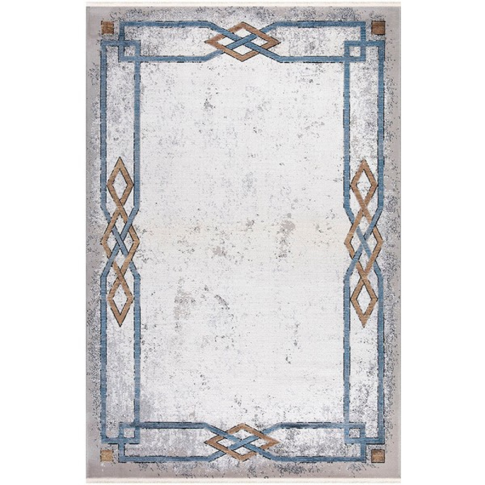 İpek Mekik Halı İpek Halı Erva 18171 Salon, Mutfak, Oturma Odası, Çocuk Odası Halisi – İpek Mekik Hali - Krem - Gri - 80 x 150 cm Salon Halısı Fiyatı