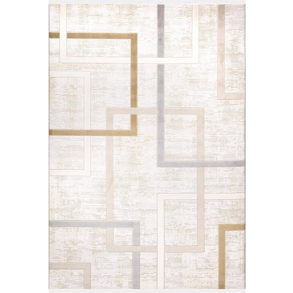 Ipek Mekik Halı Sardes 6460 A Modern Salon Halısı - 200 x 300 cm - Krem Salon Halısı Fiyatı