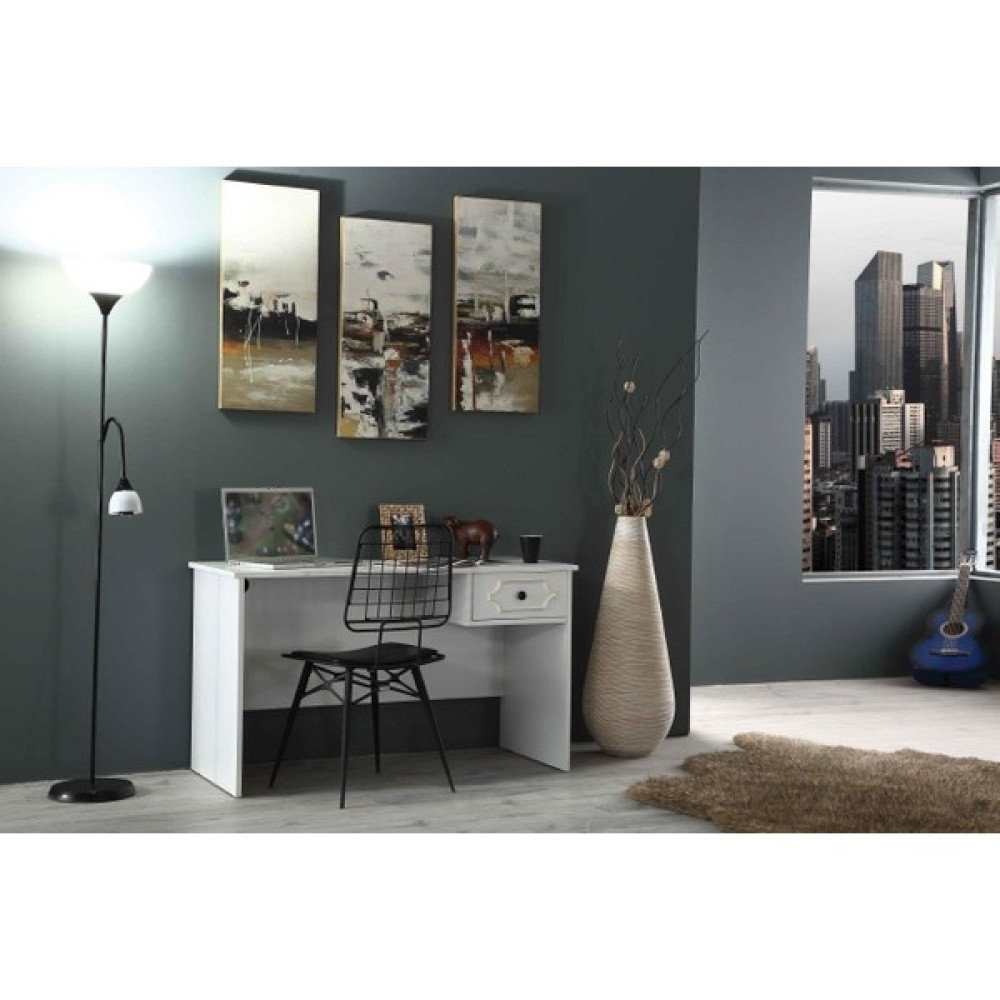 Ipek Mobilya Alonzo Çalışma Masası ( Beyaz ) - 126 x 57 x 74 cm Çalışma Masası Fiyatı