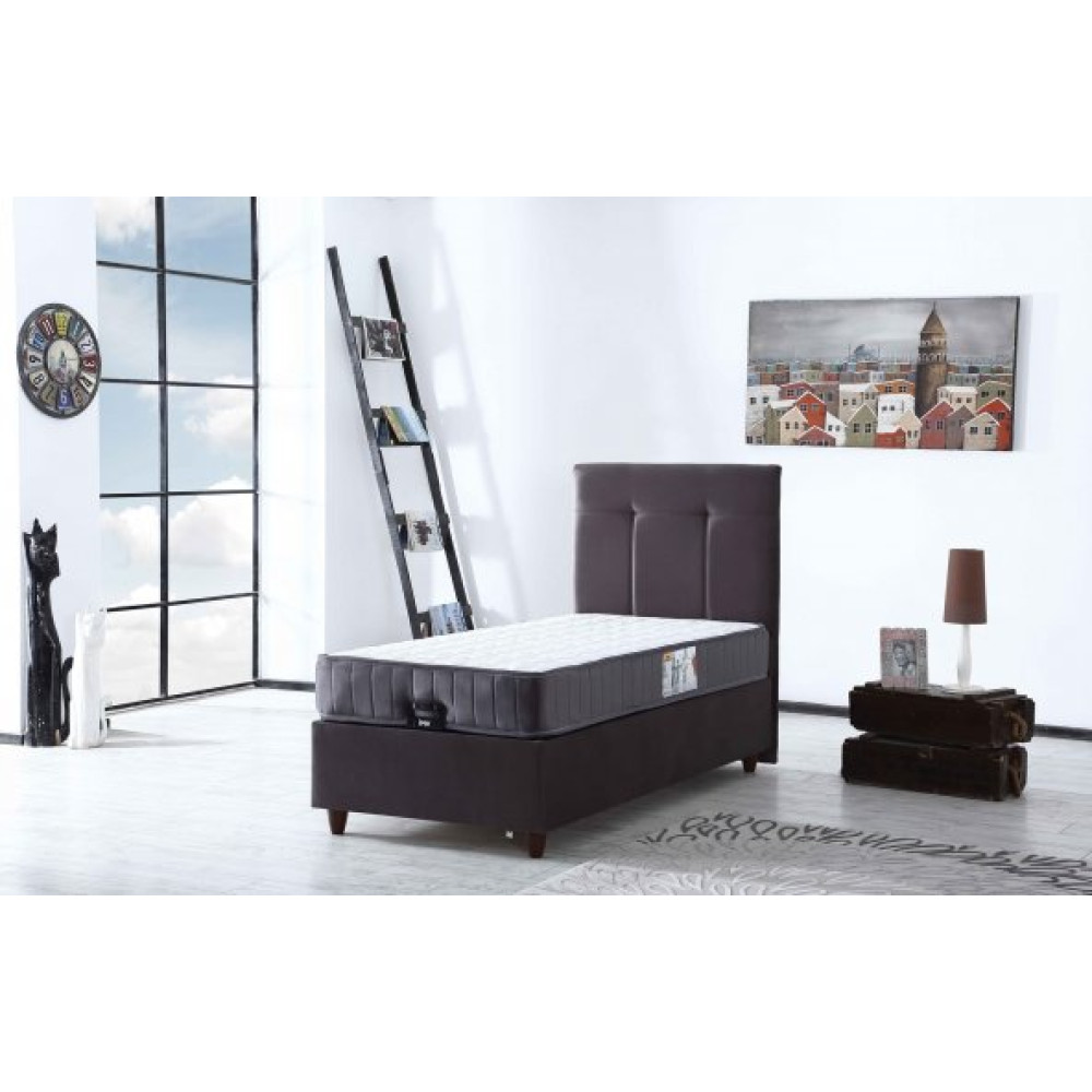 Ipek Mobilya Manolya 2Li Set ( Baza + Baslik) Renk Grı 90X190 Oda Mobilyası Takımı Fiyatı