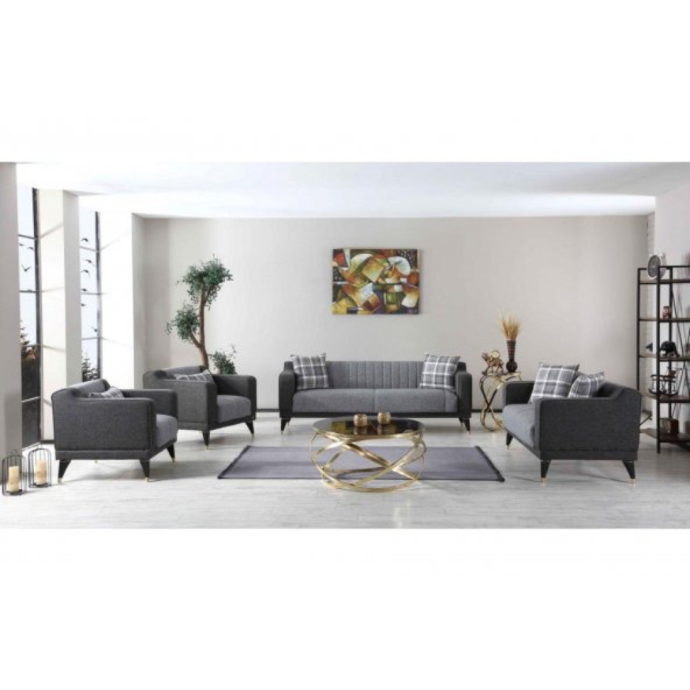 Ipek Mobilya Moni Koltuk Takimi 3 + 2 + 1 + 1 ( Gri) Koltuk Takımı / Seti Fiyatı
