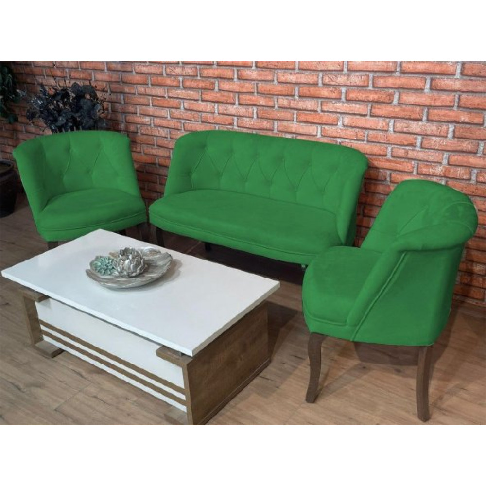 Ipek Mobilya Muhabbet Cay Seti 2+1+1 ( Yesıl) Koltuk Takımı / Seti Fiyatı