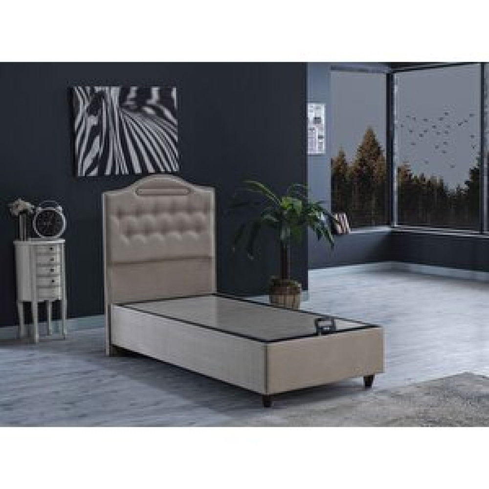 İpek Mobilya Nima 3 Lü Set (baza + Başlık + Yatak) Tek Kişilik (bej) 90x190 Baza Fiyatı