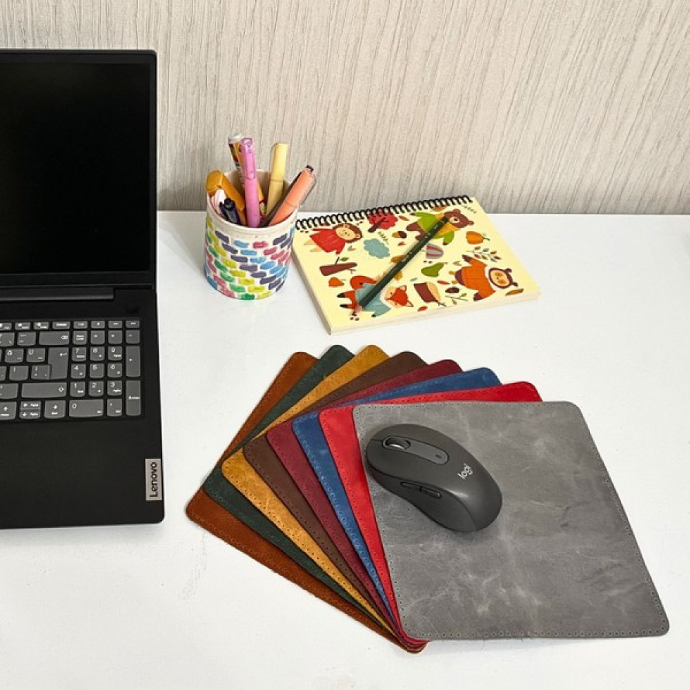 ipekbazaar Hakiki Deri Mausepad, 20*20CM Crazy Gerçek Deri Mouse Pad, 1 Adet Oyuncu Gamepad - Siyah Mouse Pad Fiyatı