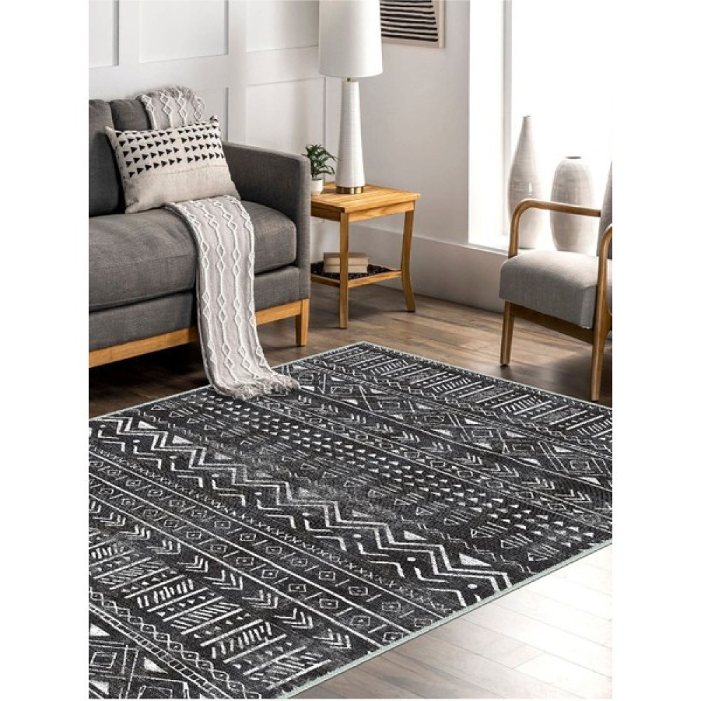 İpekhane Iskandinav Kilim Desenli Halı, Dokuma Taban Dekoratif Şönil Halı - 160 x 230 cm - Renkli Salon Halısı Fiyatı