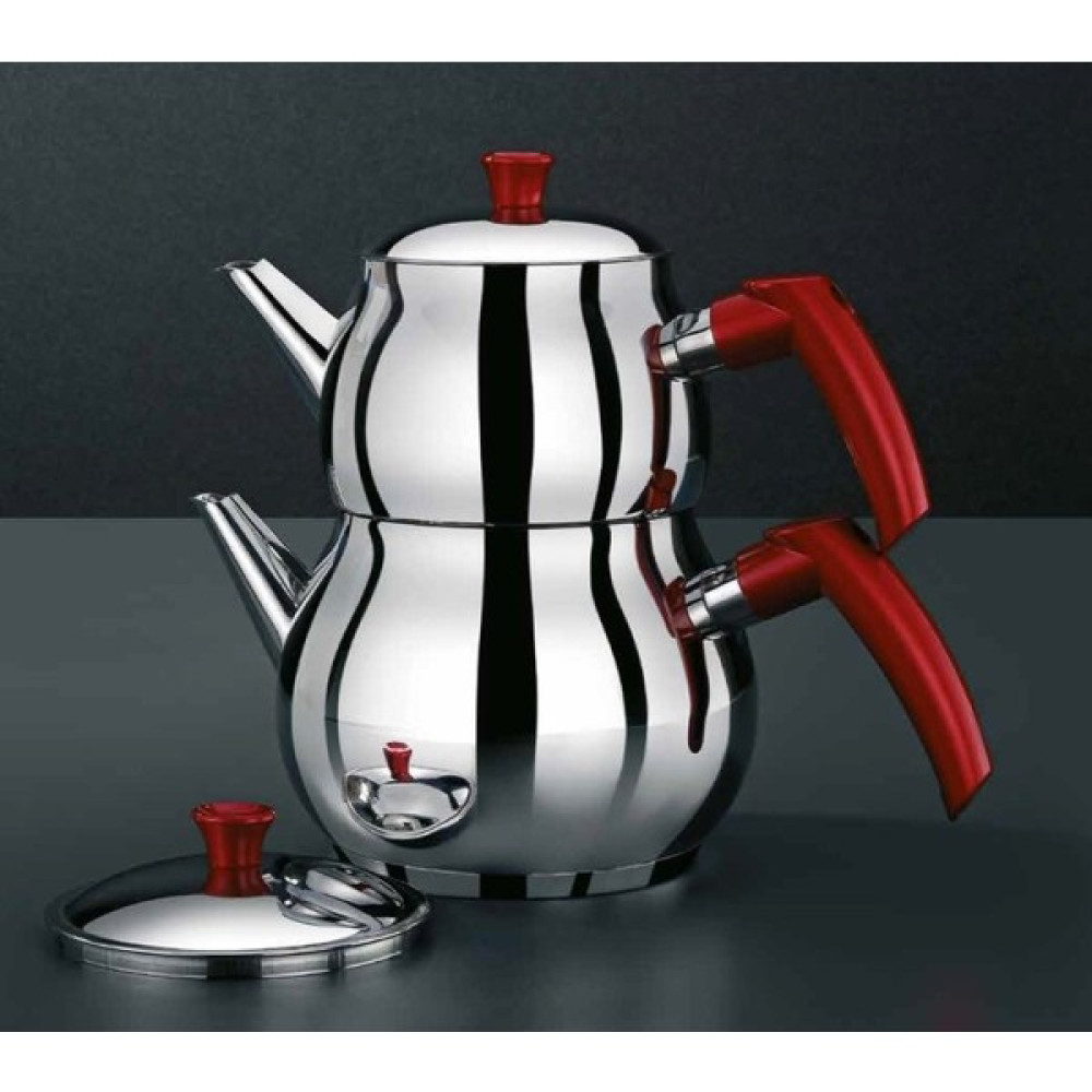 Ipeksaray Küre Çelik Çaydanlık Takımı Mini Boy 4 Pcs - Süzgeçli Demlik - Gümüş Çay / Çaydanlık Setleri Fiyatı
