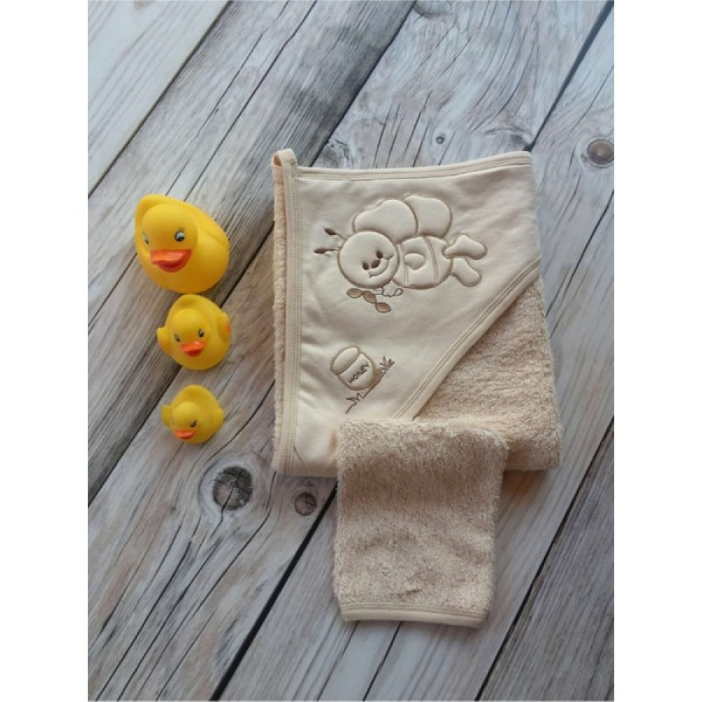 İpeksi Baby Unisex Organik Bebek Havlusu 80X80 cm - Kahverengi - 0 - 1 Yaş Bebek Banyo-Tuvalet Fiyatı