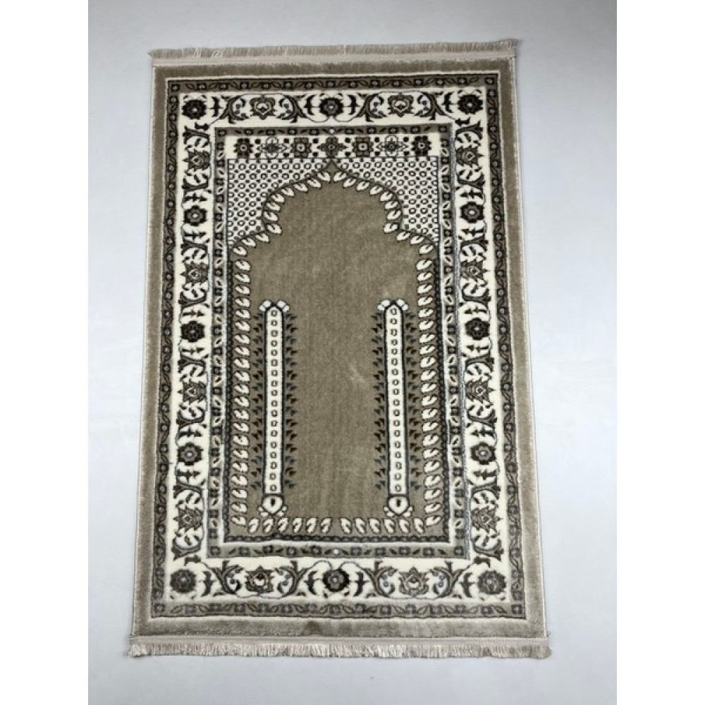 İpekyün Halı Yüksek Kalite Dokuma 80 x 120 Battalboy Halı Seccade Namazlık 4 Renk Alternatif - 80 x 120 cm - Bej Seccade Fiyatı