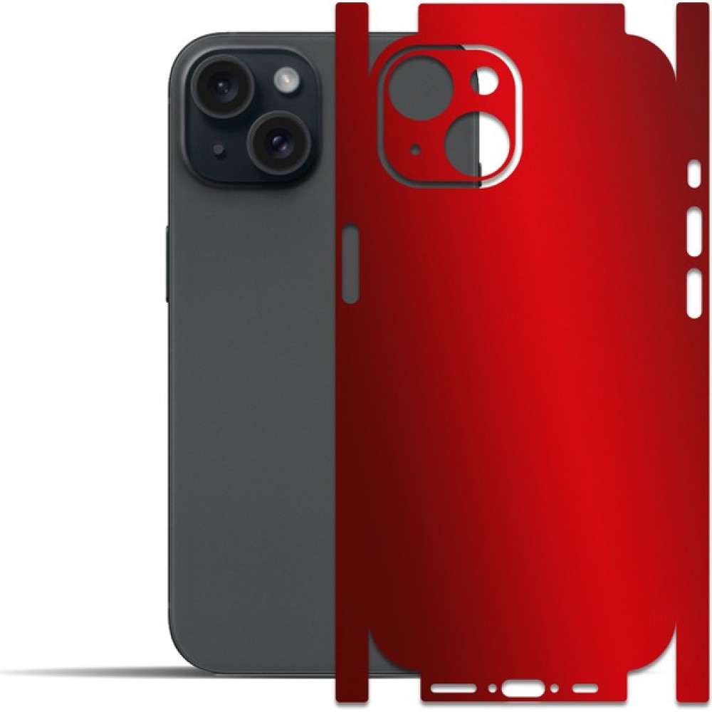 Ipg Apple iPhone 15 Plus ile Uyumlu Arka ve Yanlar Için Ipg Tam Koruma Dekoratif Sticker Kaplama (Kılıf Değildir) - Kırmızı Cep Telefonu Kılıfı Fiyatı