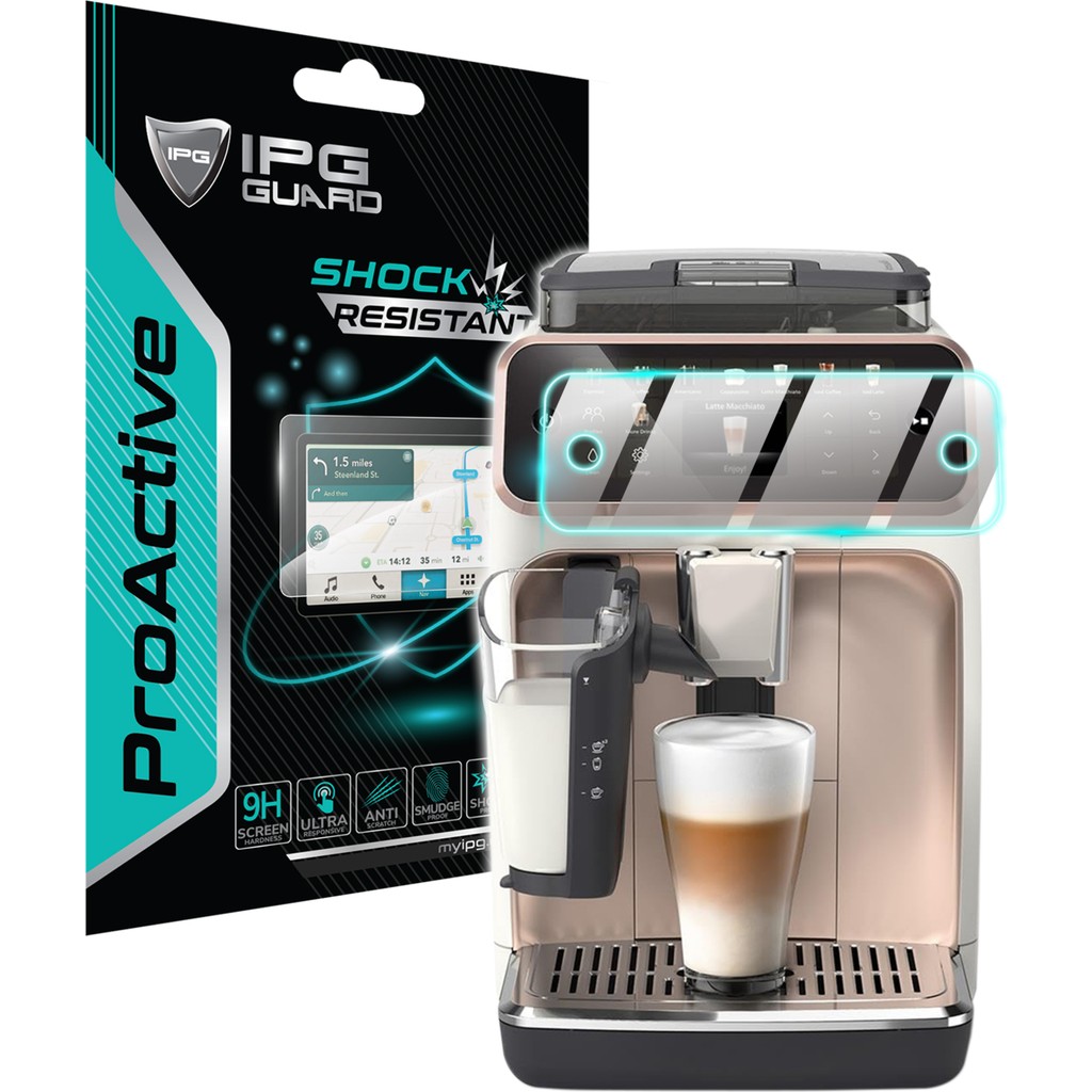 IPG Philips 5500/4400 / 3300/3200 Serisi Espresso Makinesi Ekranı Proactive Ekran Koruyucu - Şeffaf Kahve Makineleri Fiyatı