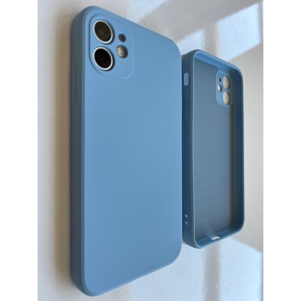 Iphone 11 Ile Uyumlu Köşeli Kalıp ( 12 Görünümlü) Logosuz Lansman Içi Kadife Esnek Silikon Kılıf - Bebek Mavisi Cep Telefonu Kılıfı Fiyatı