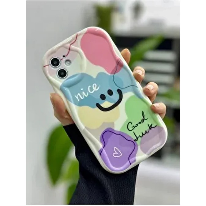 Iphone 11 Uyumlu Darbe Önleyici Smile Baskılı Silikon Kılıf - Gümüş Cep Telefonu Kılıfı Fiyatı