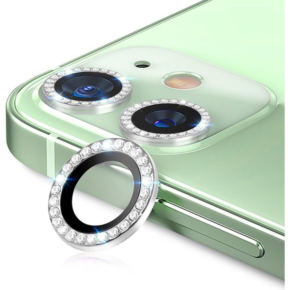 iPhone 11 Uyumlu Swarovski Taşlı Kamera Lensi Koruma Camı Gümüş Cep Telefonu Ekran Koruyucusu Fiyatı
