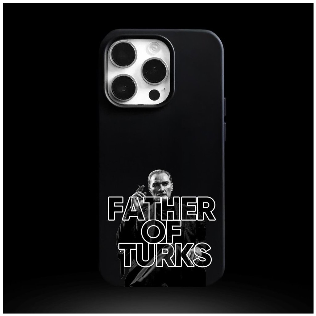 iPhone 12 / 12 Pro Uyumlu Atatürk Father Of Turks Baskılı Lansman Kılıf - Siyah Diğer Fiyatı