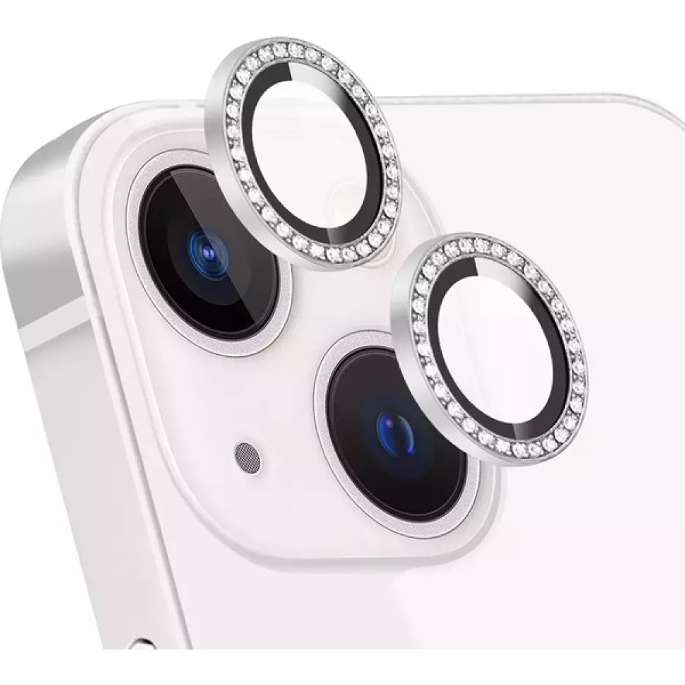 Iphone 14 ve 14 Plus Silver Uyumlu Swarovski Taşlı Kamera Lens Koruyucu Cam Cep Telefonu Ekran Koruyucusu Fiyatı