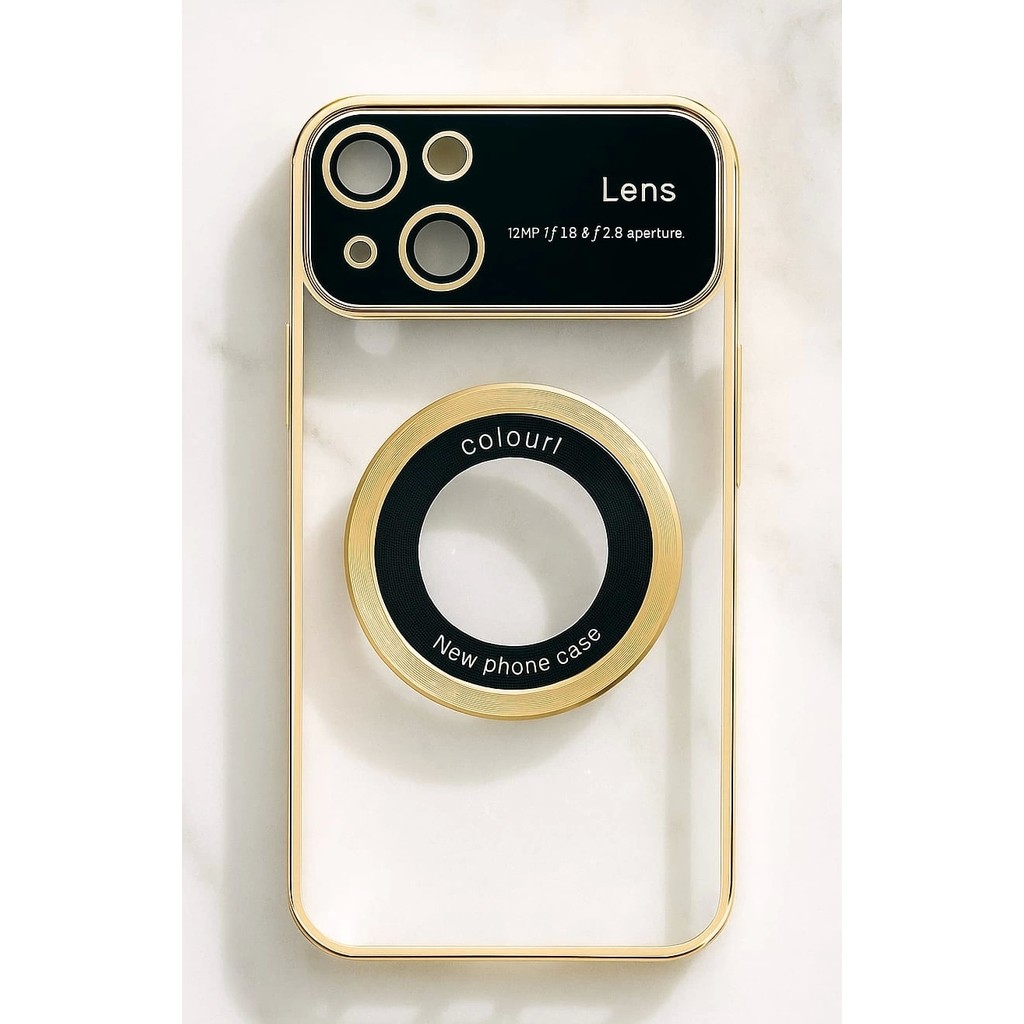 Iphone 15 Kılıf Kamera Korumalı Magsafe Colourl Gold Diğer Fiyatı