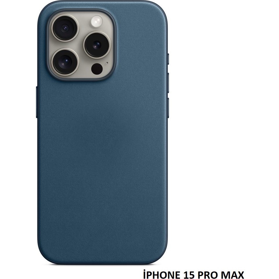 iPhone 15 Pro Max Için Magsafe Özellikli Mikro Dokuma Kılıf - Lacivert Cep Telefonu Kılıfı Fiyatı